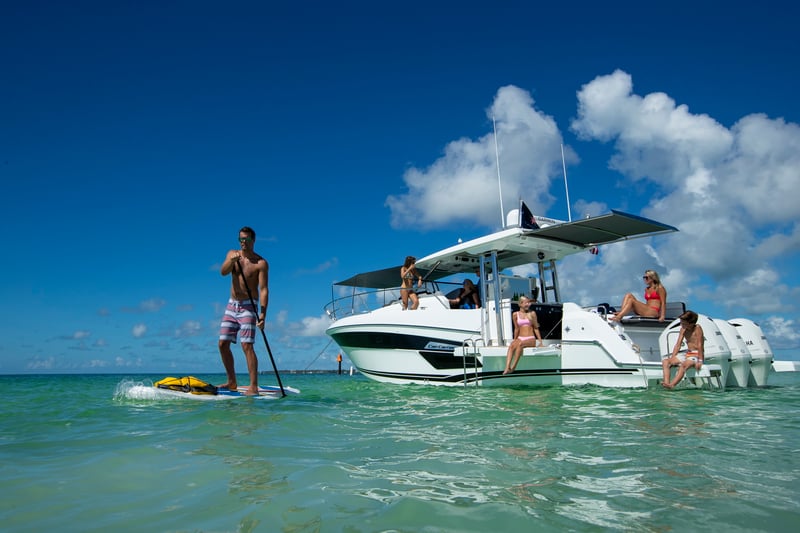 Cap Camarat 12.5 WA with T-Top and sun shade options