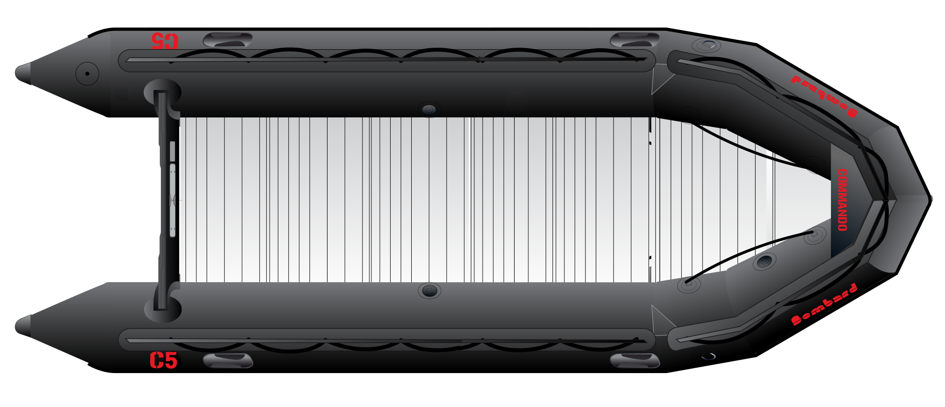 COMMANDO C5 black Top View