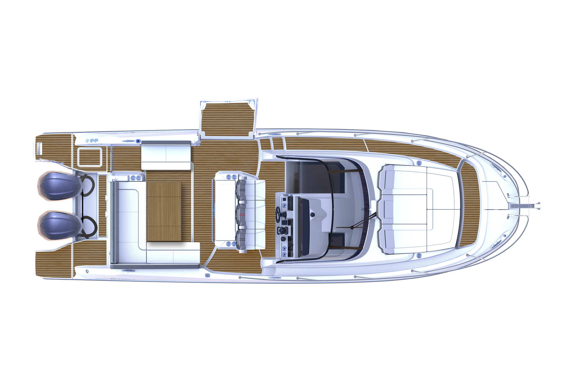 Jeanneau Cap Camarat 10.5 WA Serie2 Ison day cruiserin avotila