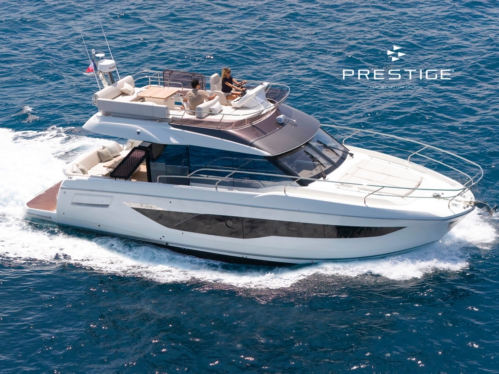 Prestige F4.3 on uutuusmalli joka esitellään Helsingin Venemessuilla helmikuussa 2026