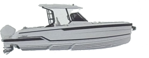 Wellcraft 28 T-Top Sport Windshield tulossa pian merelle.